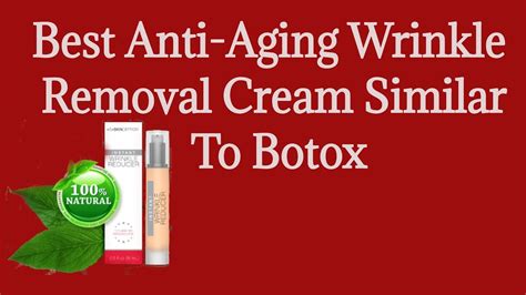Best Anti Aging Instant Wrinkle Removal Cream Treatment Works Like Botox Youtube