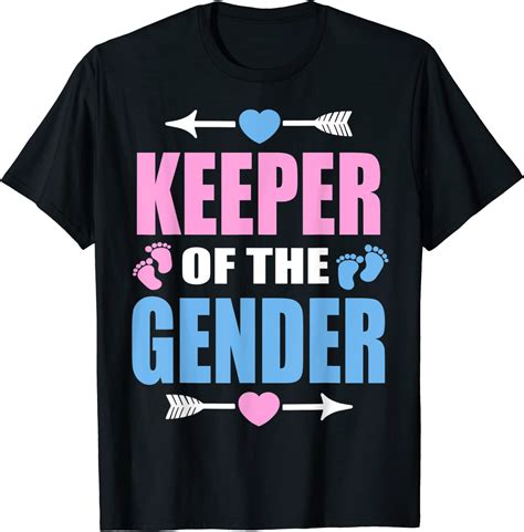 Gender Reveal Shirt Keeper Of The Gender Party Supplies T Shirt