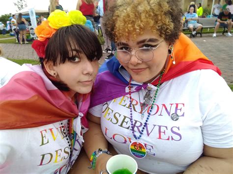gf s first pride parade they had so much fun r lesbianactually
