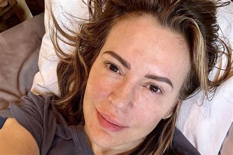 Alyssa Milano Celebrates 50 With Make Up Free Selfie This Is 50