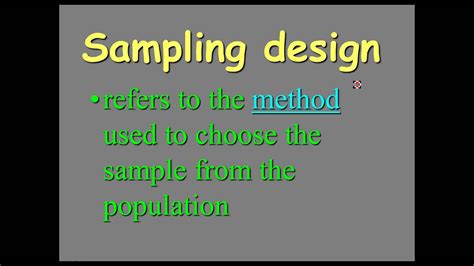 Simple random sampling (also referred to as random sampling) is the purest and the most straightforward probability sampling strategy. AP Statistics: Simple Random Sampling Design - YouTube