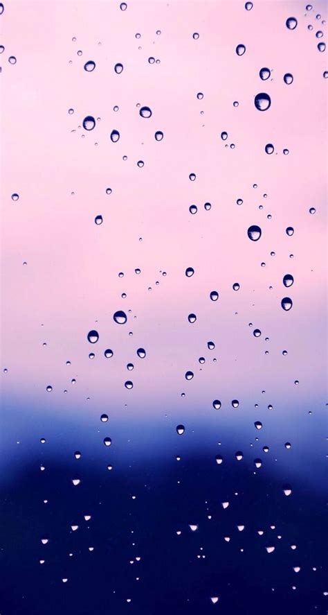 Navy Blue Lilac Pink Ombre Water Droplets Iphone Phone