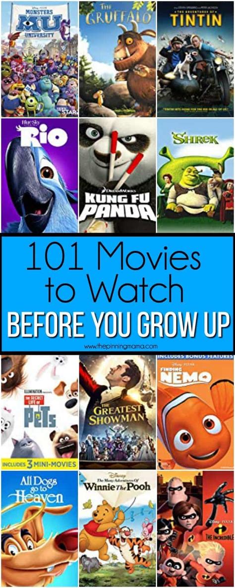 Coming up we've the top 25 most successful film series of all time from harry potter to the mcu, these series have made tens of millions each, and collectively you're looking at well over a hundred billion. Movies for Kids- 101 Movies to Watch Before you Grow Up ...