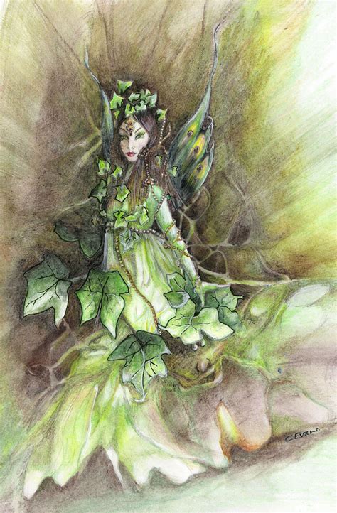 Caroline Evans Fairy Art Irish Ivy Fae Fairy Art Evans Art Irish Fairy