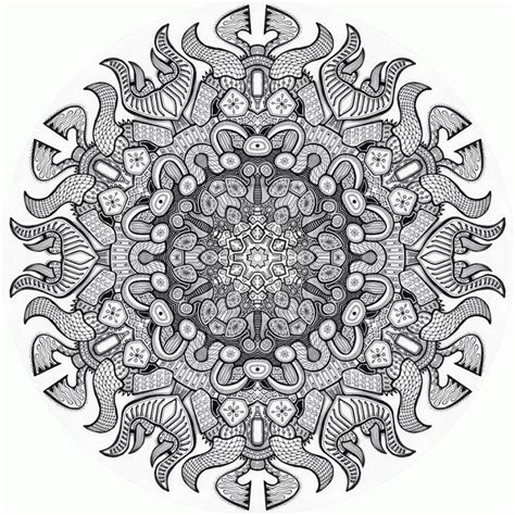 Mandala Coloring Pages Advanced Level Printable Coloring