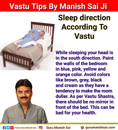 Vastu Shastra For Bedroom Sleeping Direction