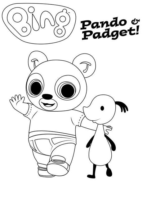 Kids N Coloring Page Bing Bunny Pando Padget