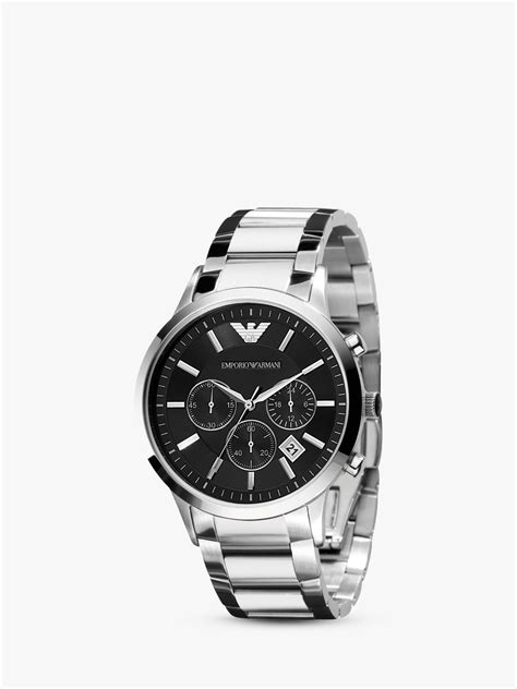 Emporio Armani Ar2434 Mens Chronograph Date Bracelet Strap Watch