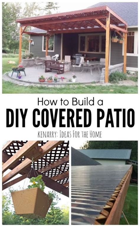 Diy Covered Patio Ideas On A Budget Patio Furniture