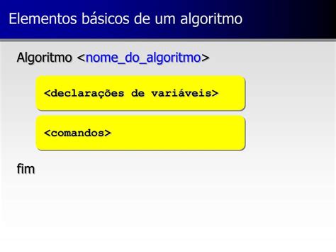 Itens De Um Algoritmo