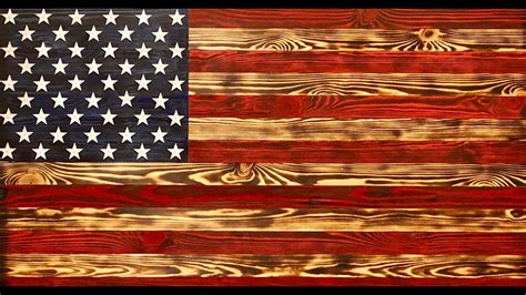 Custom Wood American Flags Youtube
