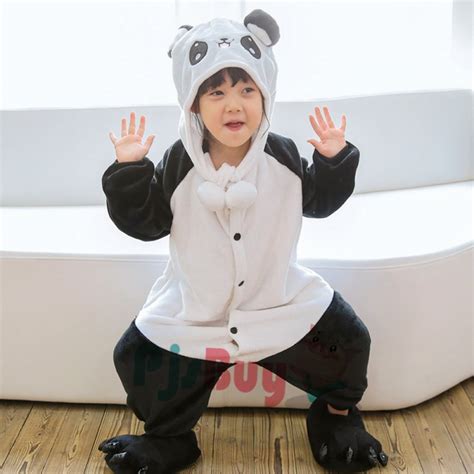 Happy Panda Onesie Pajamas For Kids Soft And Cozy Animal Costume