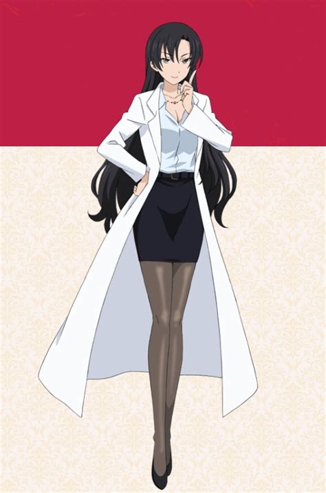 Anime Lab Coat Female Female Lab Coat Front Closed