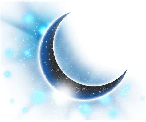 Download Ftestickers Clipart Moon Stars Bluemoon Crescentmoon Blue