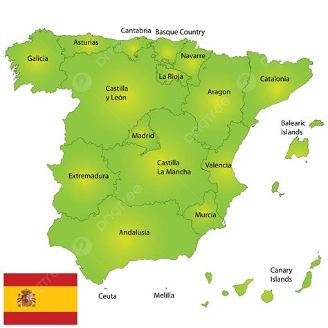 España Mapa Divisiones Contorno Internacional Vector Png Divisiones