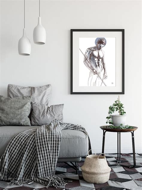 Erotic Art Nude Man Gay Art Wall Poster Male Nude Etsy Singapore