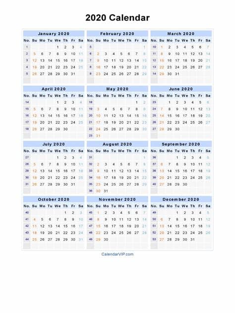 Are you looking for a printable calendar? 2020 Calendar - Blank Printable Calendar Template In Pdf ...