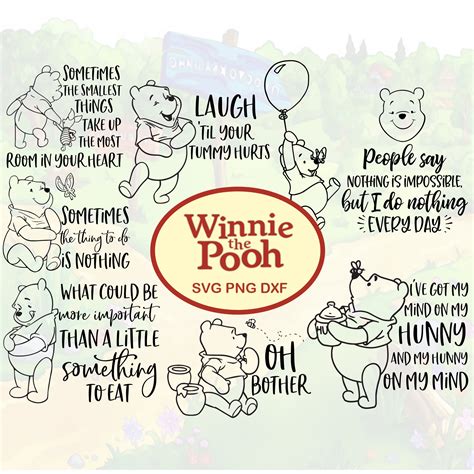 Winnie the Pooh Quotes SVG Winnie the Pooh Svg Winnie Cut - Etsy UK
