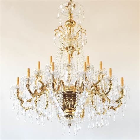 Gold Plated Crystal Chandelier Reproduction The Big Chandelier