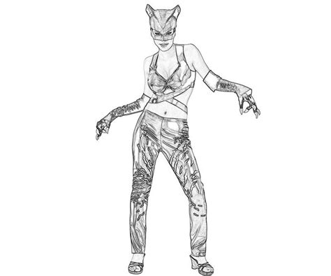 Cat Woman Coloring Pages