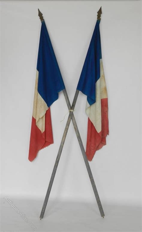 Antiques Atlas Pair French Flags