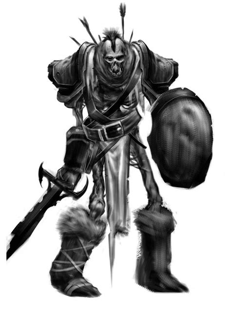 Undead Orc Concept Art From World Of Warcraft Wrath Of The Lich King