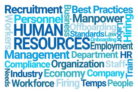 Human Resources Word Cloud Stock Illustration Illustration Of Labor