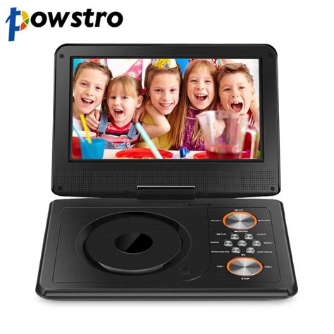 Powstro Mini Dvd Player 1600mah 9 Portable Dvd Player Cd Player With