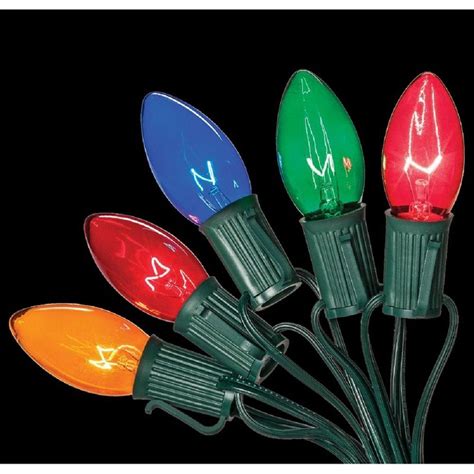 Want to save on your home depot holiday gifts? Home Accents Holiday C9 25-Light Multi-Color Incandescent ...