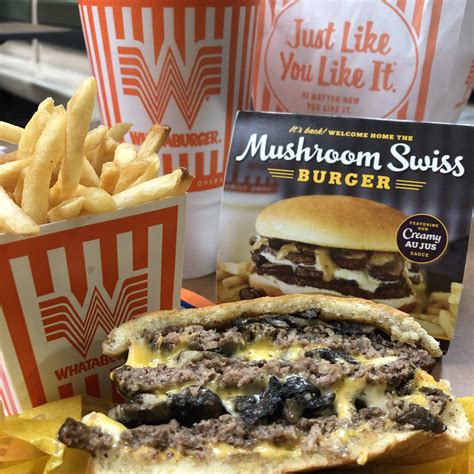 How Much Is The Mushroom Swiss Burger At Whataburger Burger Poster