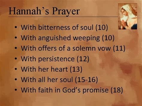 Hannah S Prayer 1 Samuel 1 1 Samuel
