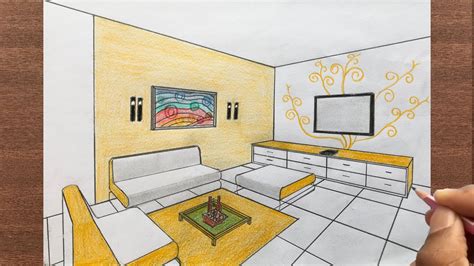 How To Draw A Living Room In 2 Point Perspective Baci Living Room