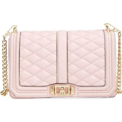 Nwt Rebecca Minkoff Light Pink Love Quilted Bag Crossbody Shoulder Bag Leather Crossbody Bags