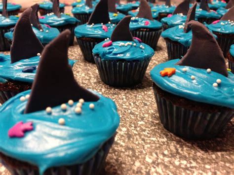 Shark Cupcake Shark Cupcakes Candy Cupcake