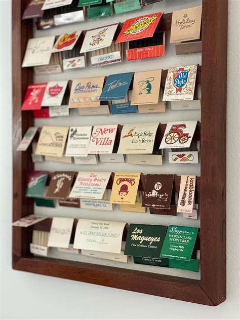 Matchbook Display Wall Decoration Etsy