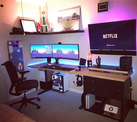 Why i think ever gamer needs an awesome game setup? Best Trending Gaming Setup Ideas #ideas #PS4 #bedroom #Xbox #mancaves #computers #DIY #Desks # ...