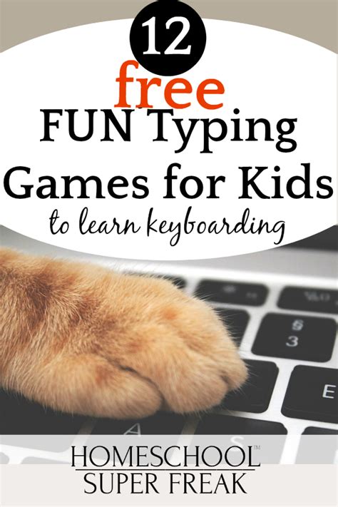 12 Free Fun Typing Games For Kids To Learn Keyboarding Homeschool