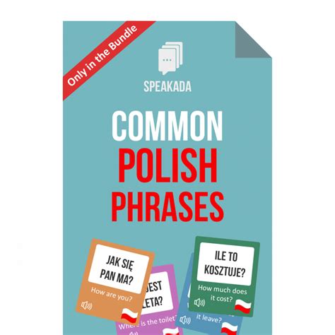 Common Polish Phrases Anki Flashcards Speakada
