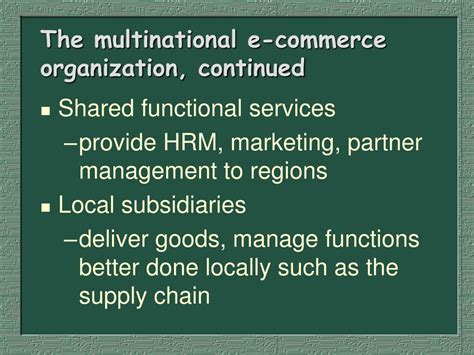 Ppt Chapter 9 Multinational E Commerce Strategies And Structures
