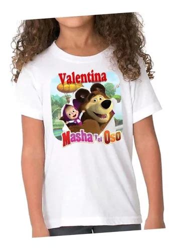 Playeras Personalizadas Masha Y El Oso Off 60 Ph