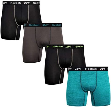 Reebok Reebok Mens Cotton Boxer Briefs 4 Pack