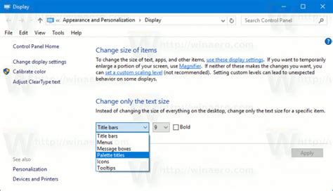 Here how to change the size of text in windows 10. Change Menu Text Size in Windows 10 Creators Update - Winaero