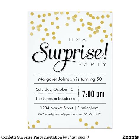 Free Printable Surprise Party Invitation Template Printable Templates