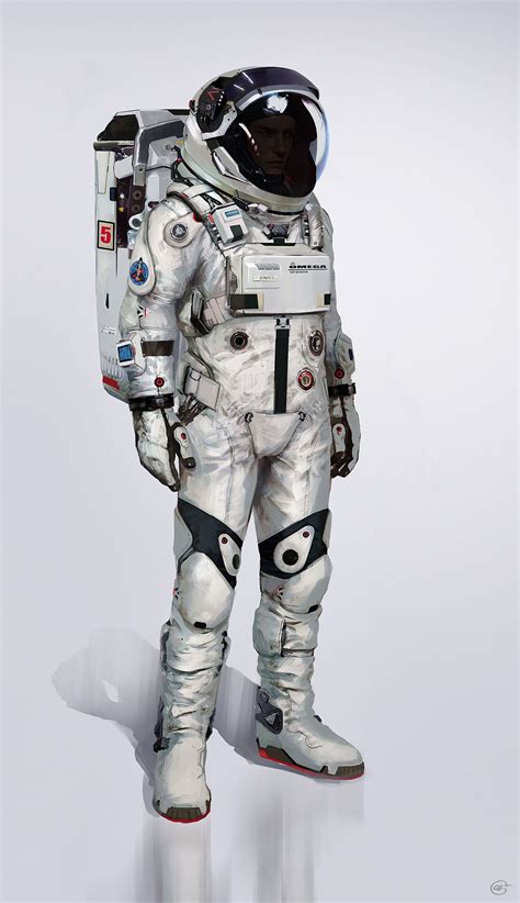 Spacesuit Final Jose Afonso ESkwaad Space Suit Science Fiction Art Astronaut