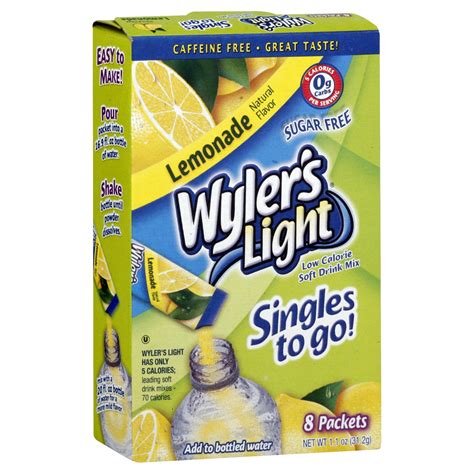 Wylers Light Singles To Go Soft Drink Mix Low Calorie