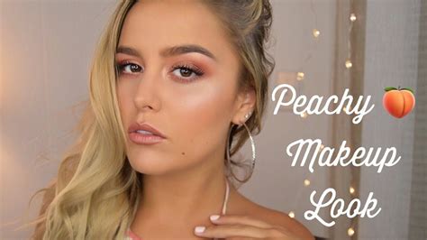 Peachy Makeup Tutorial Too Faced Sweet Peach Palette Youtube