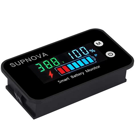 Amazon Com Supnova Battery Monitor V V V V V V Car Golf Cart Battery Tester Digital