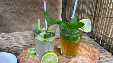 How To Make A Redbull Mojito Best Mocktail Youtube