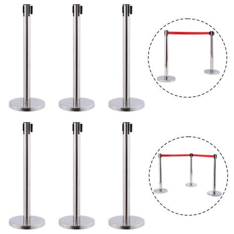 Theater Queue Stanchion Gold Barrier Post With Red Rope Buy Queue