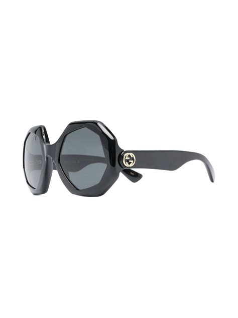 Gucci Eyewear Geometric Frame Sunglasses Farfetch